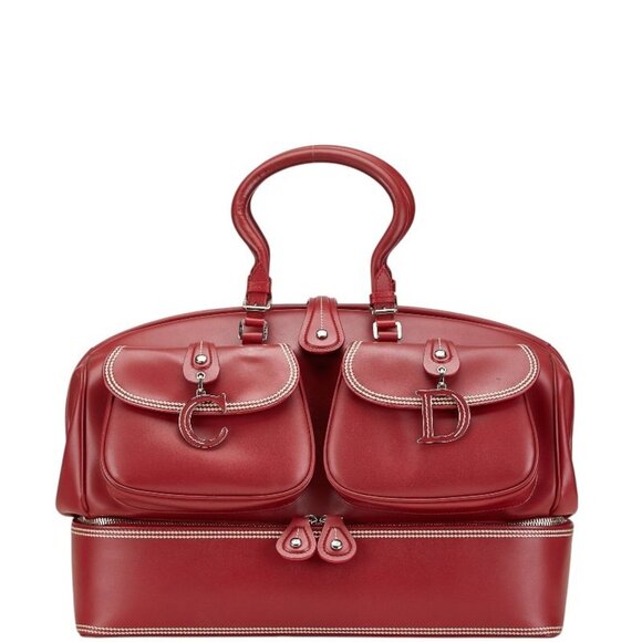 DIOR Red Leather Bag - Picture 1 of 10